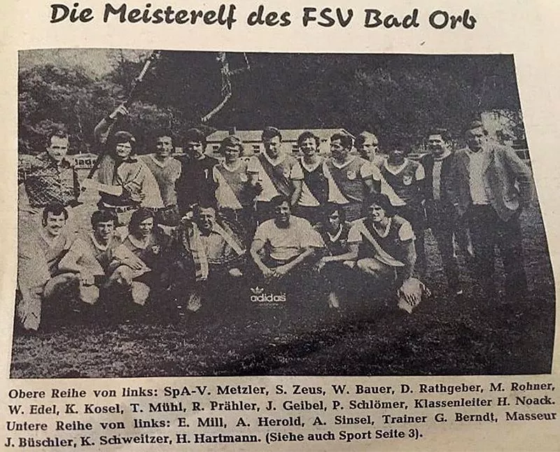 FSV in den Jahren 1975 - 1976