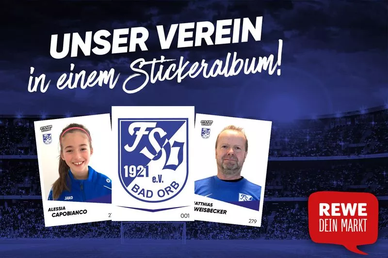 Zum 100-jährigen Vereinsjubiläum: Eigenes Stickerstars-Album für den FSV 1921 Bad Orb