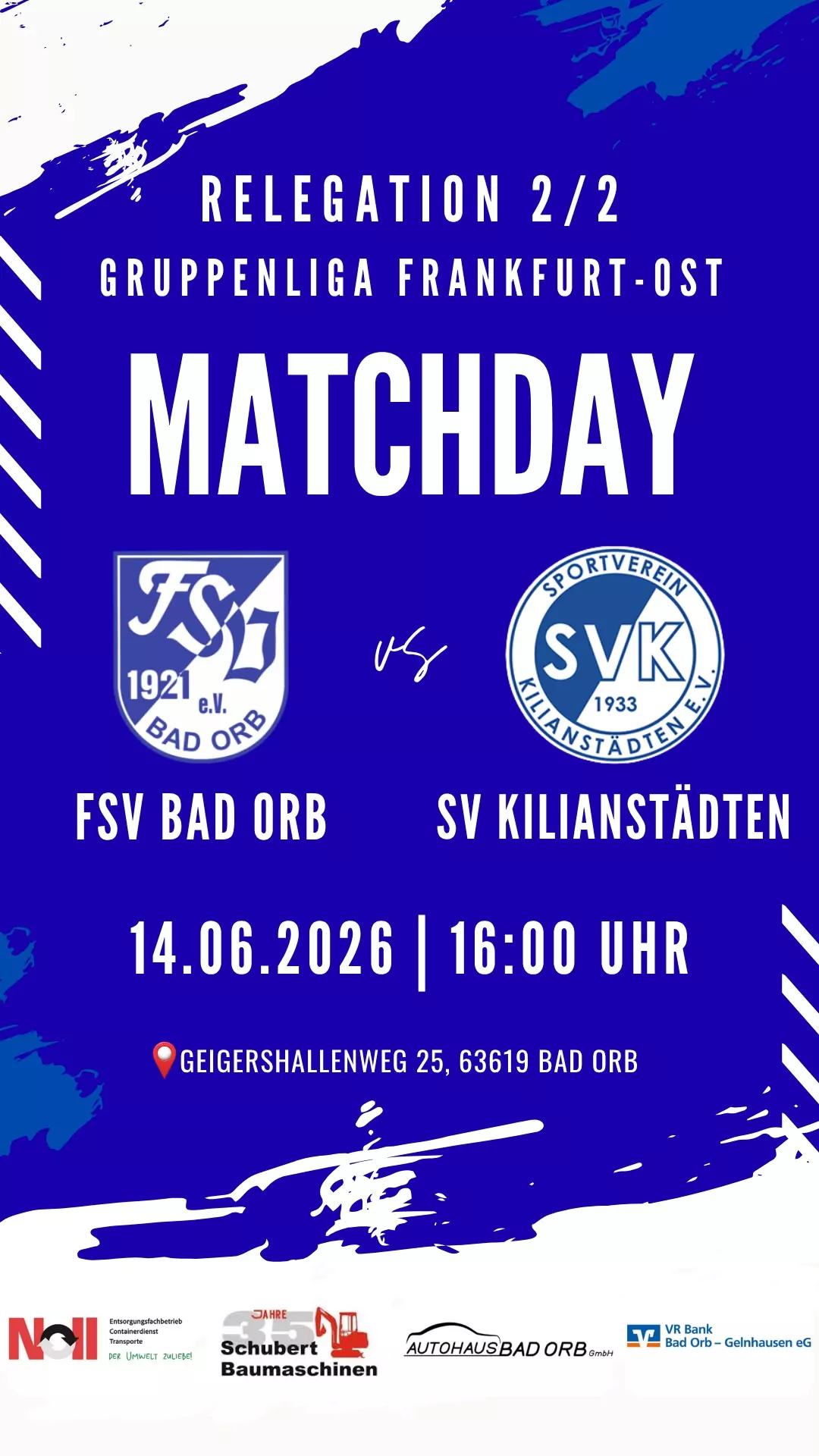Relegations-Heimspiel beim FSV Bad Orb